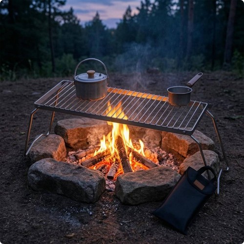 Camping cooker stand - camping,