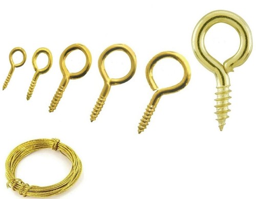 100x tiny small brass steel - 100x,