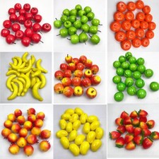 Artificial Plastic Foam Cherry Fruit Fake Kitchen Foods Decor Decorative Fruit