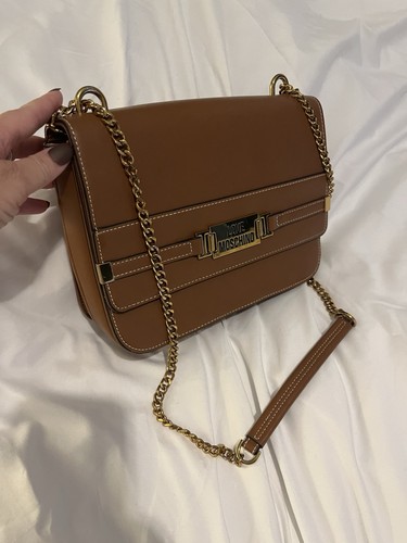 New brown tan love - love, moschino