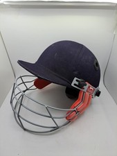 Slazenger Pro Cricket Helmet Navy Blue With Face Guard & Ear Protection – 56cm