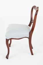 Set 6 Victorian Balloon Back Dining Chairs Mahogany