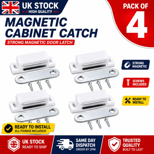 Large magnetic catch latch - 4x,