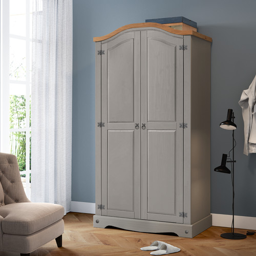 Corona wardrobe grey wax - grey, 2