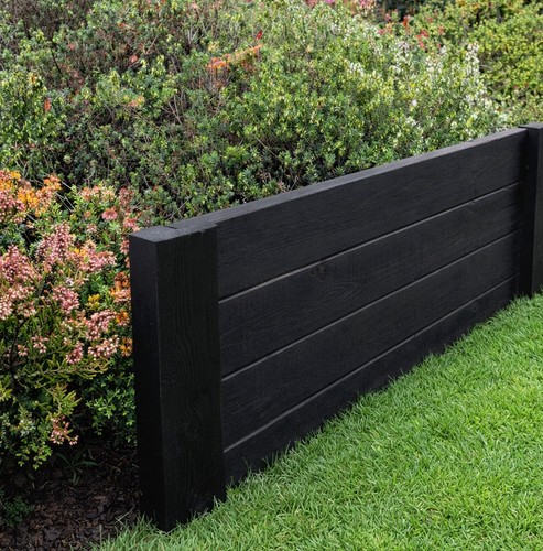 Wooden garden edging - edging, lawn