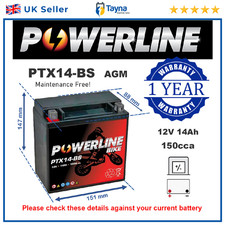 AGM Motorbike Battery for