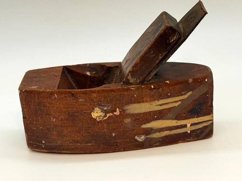 Antique coffin shaped wooden - coffin,