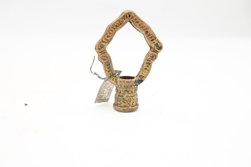 Antique gilt brass bronze lamp - bronze,
