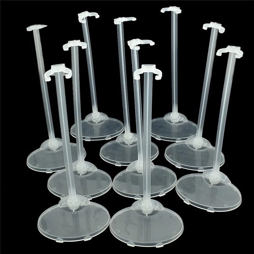 10pcs clear doll stand - 10pcs,