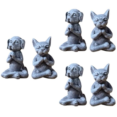 Durable grey pvc garden dog - grey,