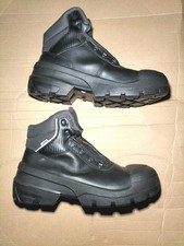 Uvex Safety Boots Quatro Pro Black Leather Bumpercap Steel Toe EU 49 /UK 15