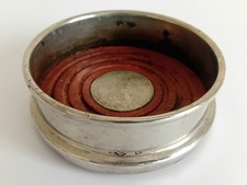 Silver Plated Bottle Coaster. Wine Bottle Holder - Coaster. Wine Bottle Coaster 