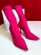 EU 39 US 8.5 🇮🇹Made In Italy Ovye Christina Lucchi Sock Ankle Women Boots Pink