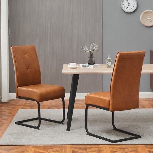 2pcs faux leather dining - faux,