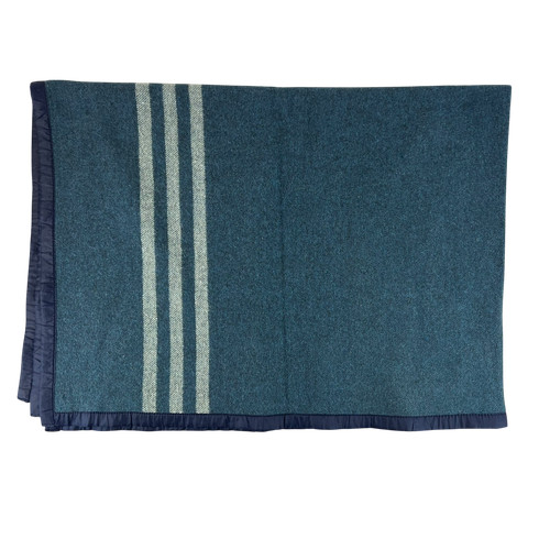 Romanian army blanket blue - blanket,