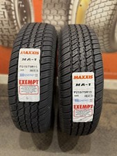 2 x 215/75 R15 Maxxis MA-1 100S WHITE WALL (215 75 15) 2025 DOT dates -TWO TYRES