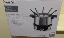 Silvercrest Electric Chocolate Cheese Oil broth Fondue Set 8 Forks 3L- XMAS Gift