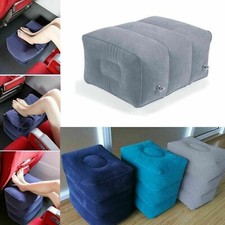 Inflatable Travel Footrest Leg Foot Rest Air Plane Pillow Pad Kids Bed Port sh