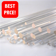 CLEAR ACRYLIC PERSPEX ROUND BAR ROD | ALL SIZES | UK SUPPLIER