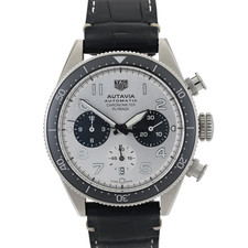 TAG Heuer Autavia Flyback CBE511B Silver 42mm Automatic Men's Watch Full Set