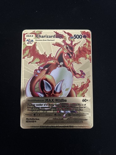 Charizard gold metal pokemon - charizard,