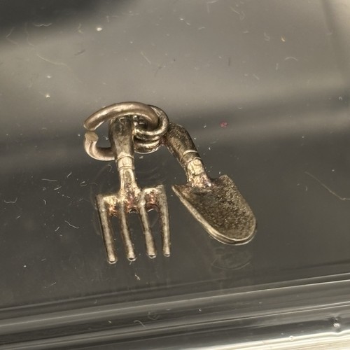 Fork trowel silver bracelet - fork,