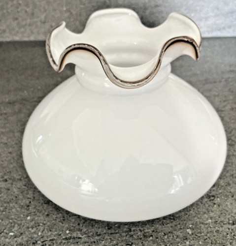 Vintage white milk - white, glass