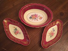 Hammersley "KING" Pattern #4168 ~ Set of 3 (2) Sizes ~ Serving Bowls