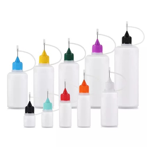 Empty bottles with needle - bottles,