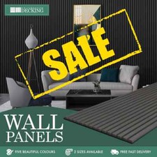 Acoustic Wood Panelling 2400x600mm | Internal | 3d Slatted | Living Room
