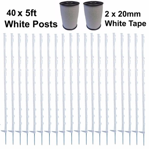 White 5ft posts - x,
