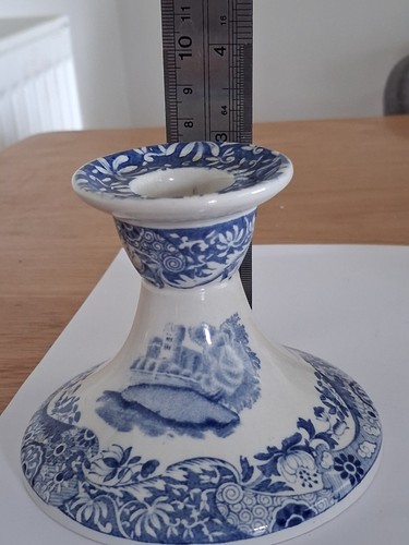 Spode blue italian - blue, candlestick