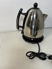 Dualit Kettle 1L Stainless Steel Chrome Black JKT3a Fully Working & Descaled.