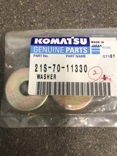 Komatsu excavator washers - excavator, 2
