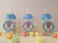 12 Elephant Fillable Bottles Baby Shower Favors Prizes Safari Jungle Noah's 