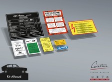 KIT ADESIVI per VANO MOTORE ALFA ROMEO ALFASUD - 7 adesivi
