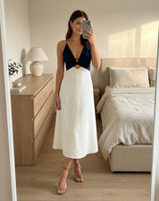 REISS Ella Navy White