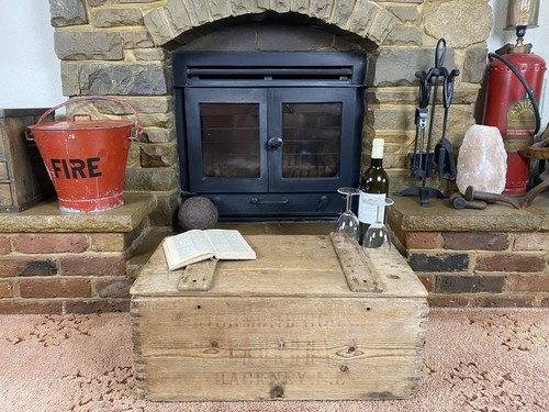 Old antique pine chest - pine,