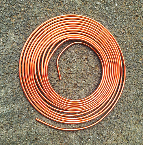 Brake pipe flexible copper - pipe,
