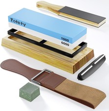 7 PCS Knife Sharpening Stone Set Professional Whetstone 2 Side Grit 1000/6000