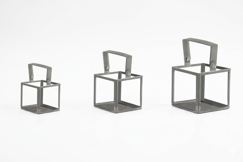 Square glass lantern - square,