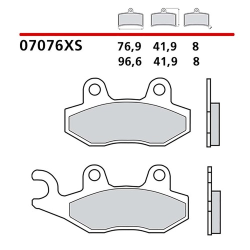 Brembo rear brake pads - brembo, fit