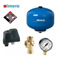 Kit autoclave vaso espansione idrosfera 24lt  manometro pressostato attacco 5vie