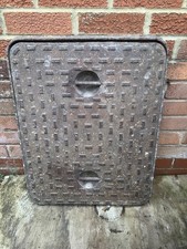 Cast Iron Manhole Drain Cover & Frame - complete with Lifting Handles 