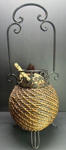Vtg wicker woven - vtg,