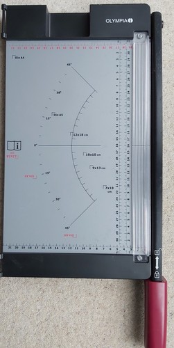 Paper and card guillotine - paper, by