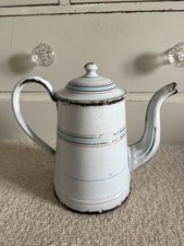 Vintage French White & Blue