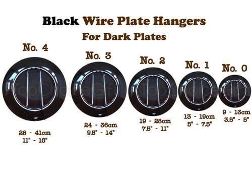 Black wall display plate dish - wall,