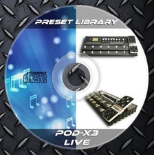 64.500 Patches Line6 POD X3 LIVE (FLOOR) Multi Effects Processor. Tone Library