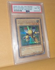 yugioh card - Beta The Magnet Warrior - DOR - Secret Rare - PSA 8 - NM-MT